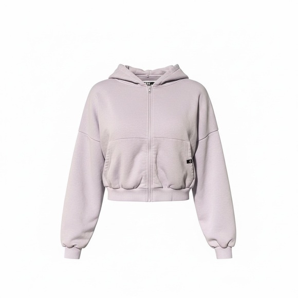 POPFLEX Tops - Popflex Lavender Zip Cloud Hoodie